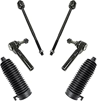 Vista 91 de TRQ Kit de dirección interior y exterior para lado del conductor y del pasajero delantero, con cremallera de dirección y fuelle de piñón compatible