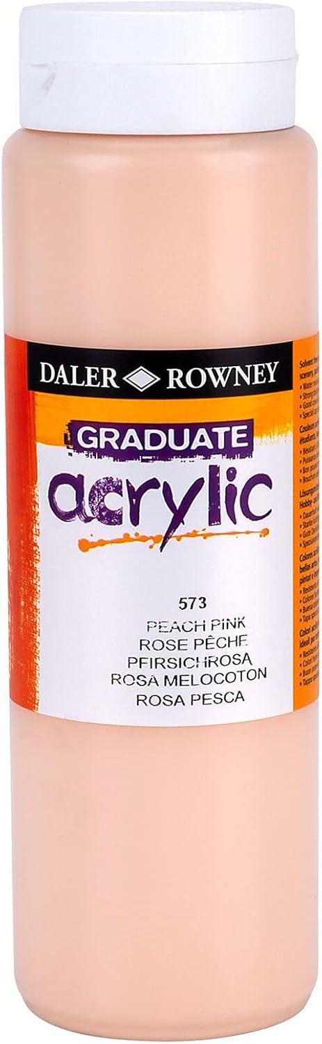 DALER-ROWNEY/FILA CO 123500573 GRADUATE ACRYLIC 500ML PORTAIT PINK