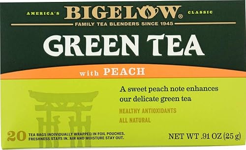 Miniatura 43 de Bigelow Tea Té verde matcha con cúrcuma, té con cafeína con cúrcuma, caja de 18 unidades (paquete de 6), 108 bolsas de té en total