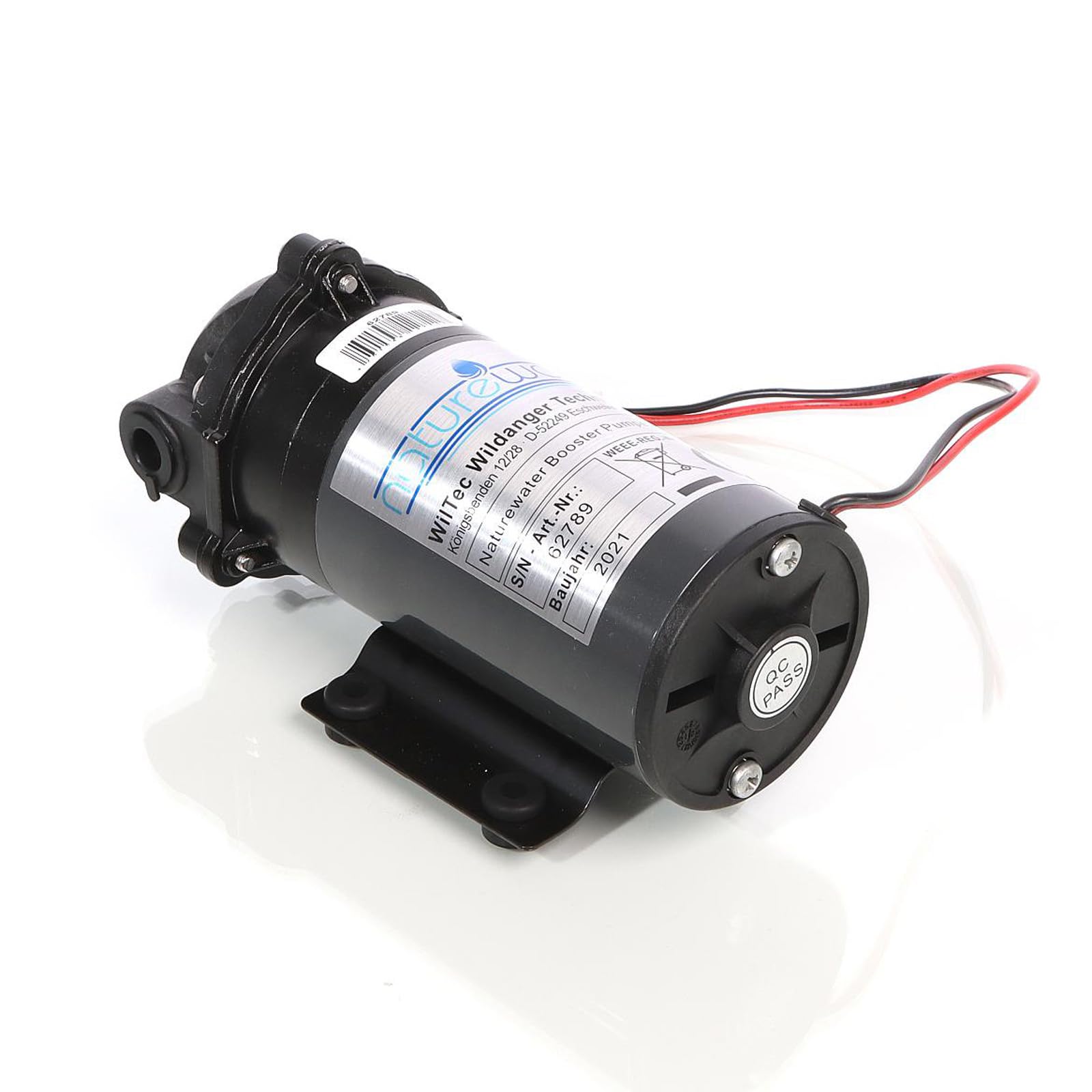 Wiltec Pompa booster 100 GPD (350l/giorno) 35W Pompa di spinta per sistemi a osmosi inversa