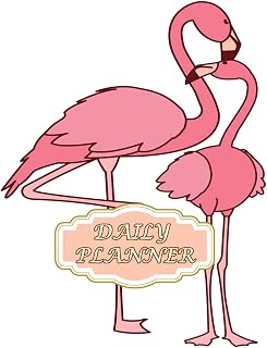 Daily Planner: For Work With Breakfast Lunch Dinner And Snack ( Size 8.5 X 11 ) Design With Exotic Pink Flemish Couple Birds With Romantic Pose