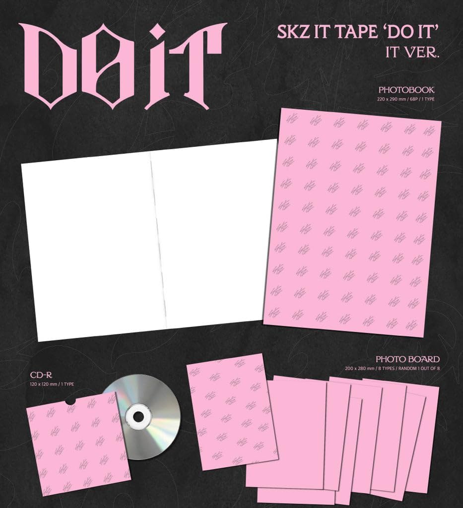 Stray-Kids Skz It Tape Do It [IT ver.] Album+Pre-Order Gift +