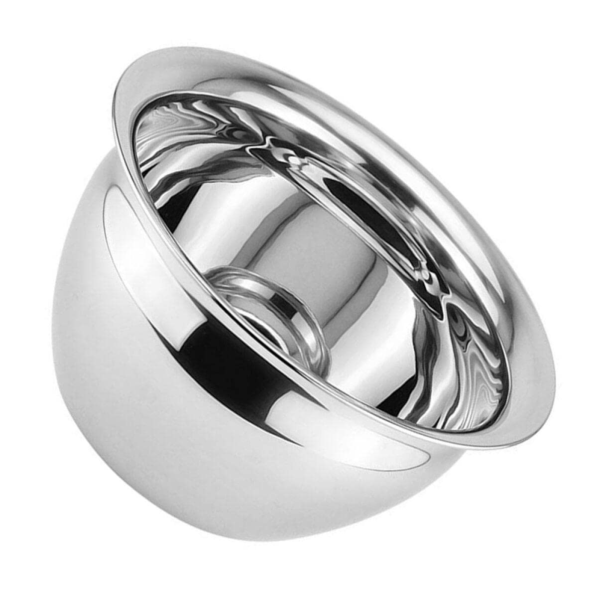 Happyyami Rührschüssel aus Edelstahl, Multifunktional, 1 Stück, Silber
