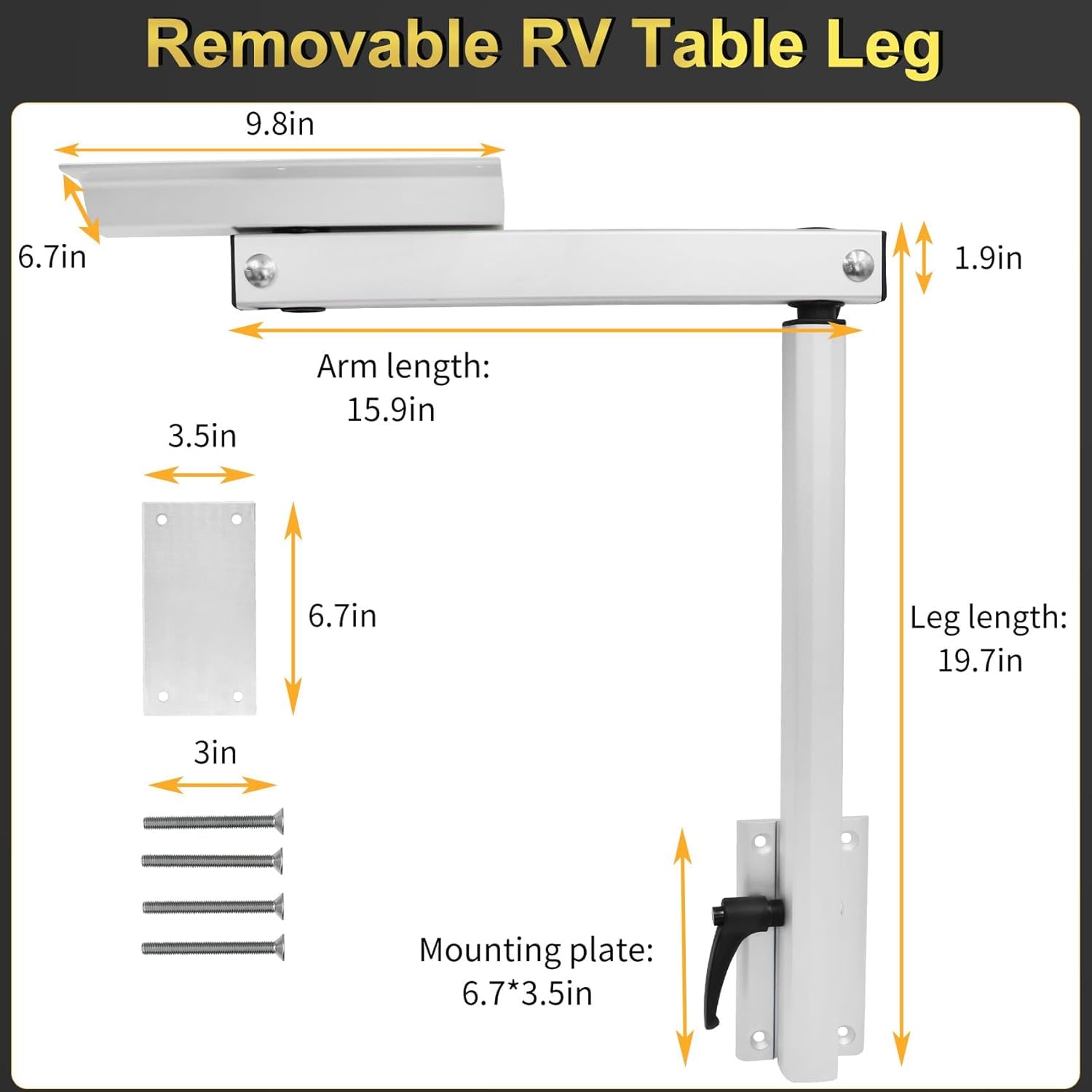 Soporte de Mesa Ajustable para Auto,Estante de Mesa Giratoria 360 Grados,para Campings de Camiones, Autocaravanas y Yates
