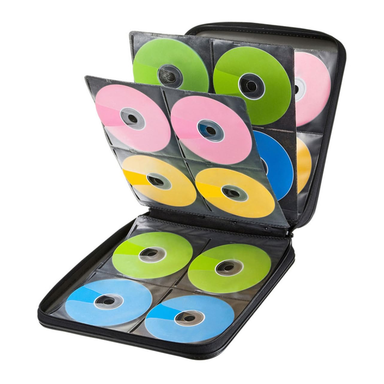 Custodia Portadischi Capacità Custodia Porta Dvd Resistente Borsa Porta CD per Auto Design Maniglia