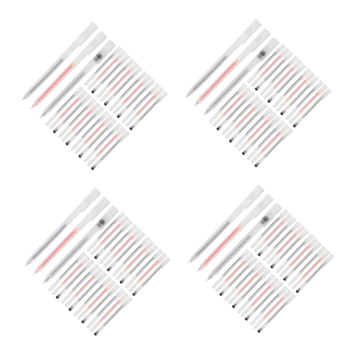 VILLCASE 4 Ensembles Stylo Gel 05mm Marqueurs Stylos Gel À Séchage Rapide Surligneurs Stylos À Bille Indiquer Conseil Stylo Professionnel Multifonction Plastique 30 Pièces X 4