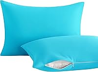 Vista 41 de NTBAY Paquete de 2 almohadas para niños pequeños con fundas de almohada, alternativa al plumón de algodón suave de 13 x 18 pulgadas, almohada