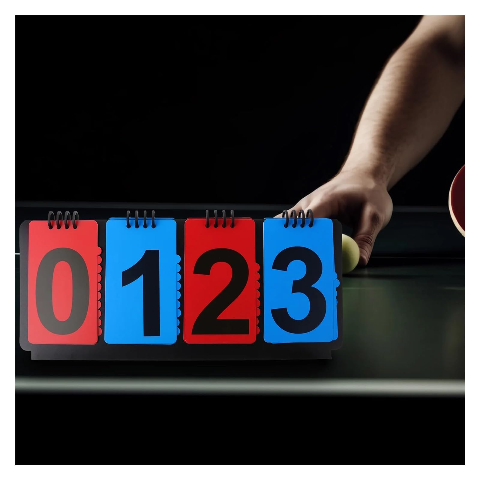 Flip Sportanzeigetafel Flipping Scoreboard Sport PVC Edelstahl Tragbar Wiederverwendbar Einfach zu verwenden Klares Design Multifunktionaler Wettbewerb
