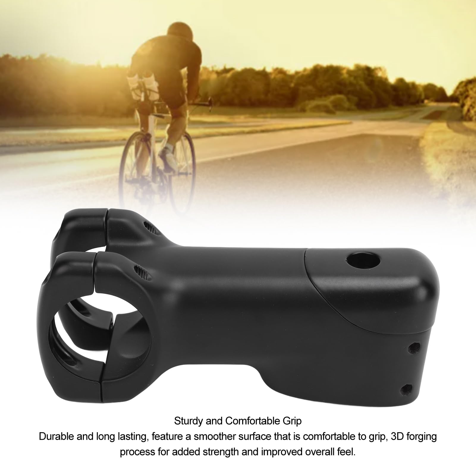 Prolunga Stelo Manubrio in Lega di Alluminio per Assorbimento degli Urti dello Stelo della Bici per Mountain Bike da Strada