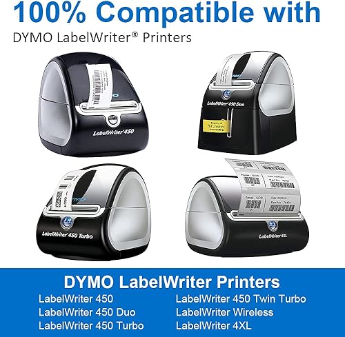 Miniatura 2 de 30252 30336 Etiquetas térmicas compatibles de 1-18 pulgadas x 3-12 pulgadas de repuesto para DYMO 30252 Etiquetas de código de barras de dirección