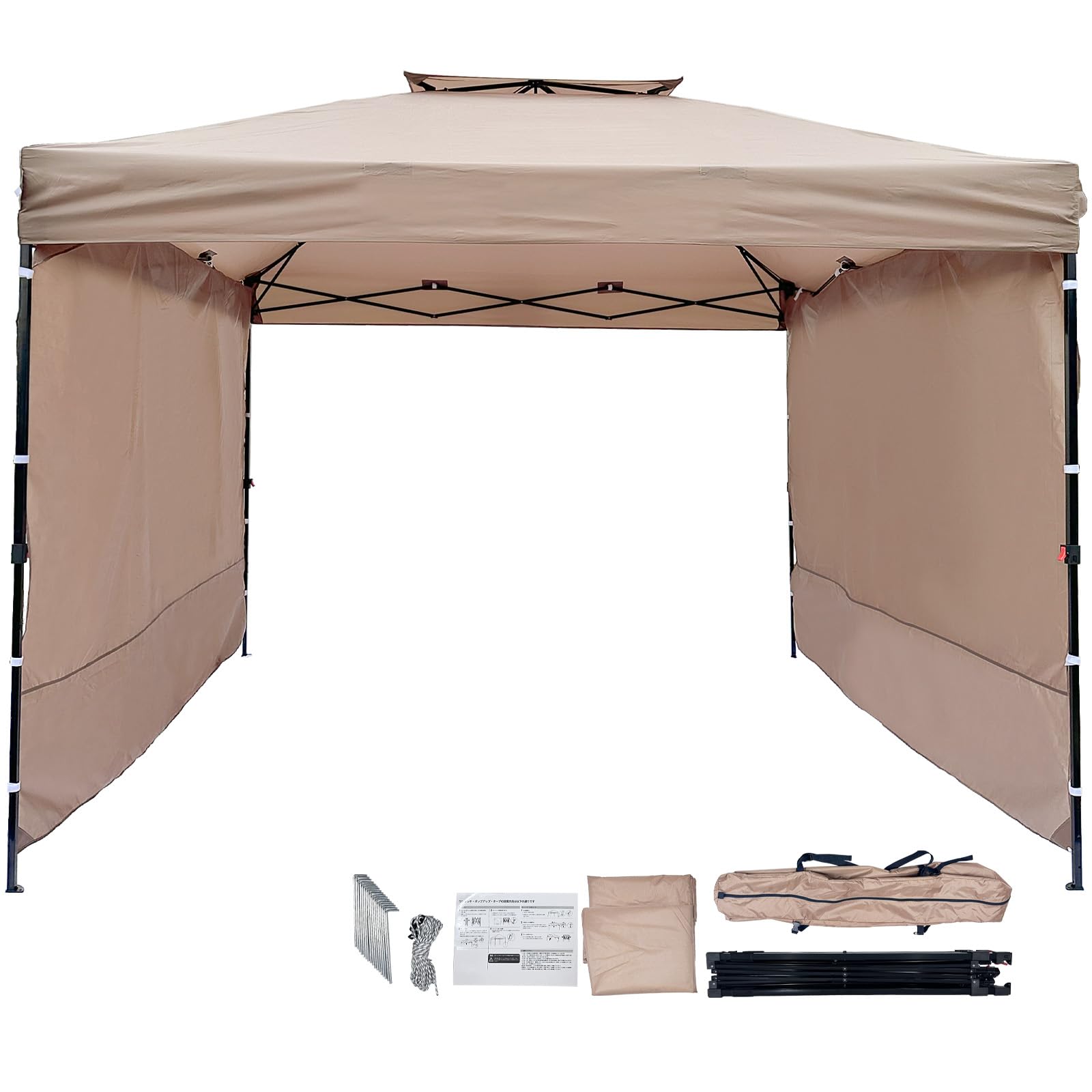 Amazon.co.jp: ワンタッチタープテント 3m*3m サンシェード 日よけ  