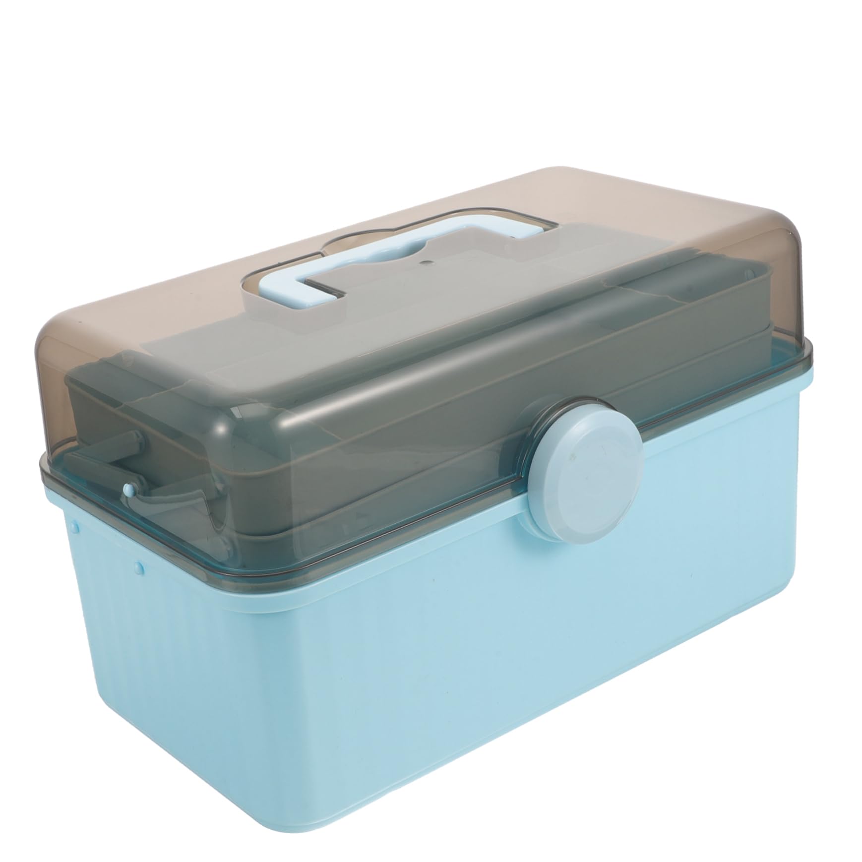 NOLITOY Caja De Medicamentos Transparente Organizador De Plástico para Botiquín Doméstico Caja De Almacenamiento De Medicamentos Asa para Emergencias Médicas Casa