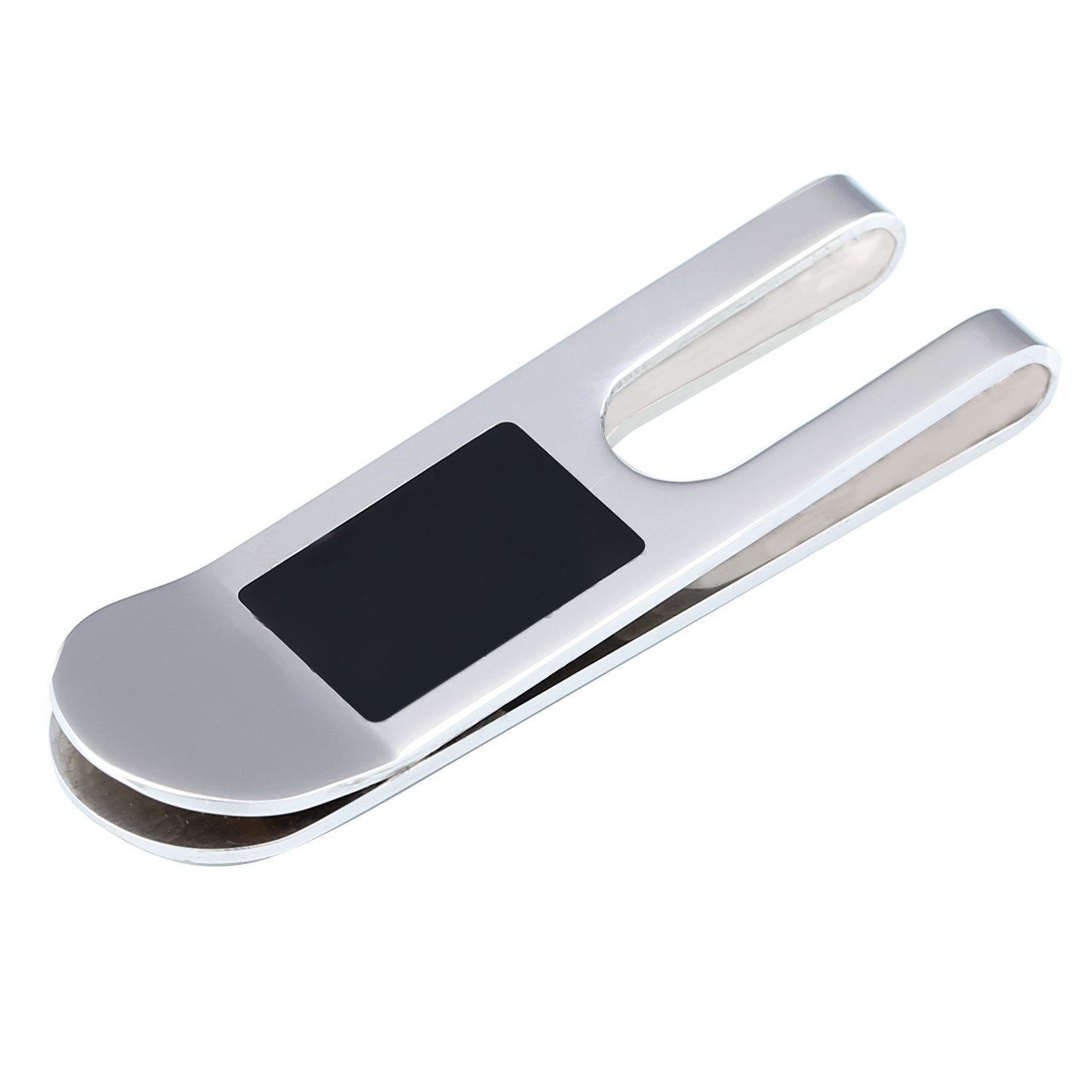 Fermasoldi DonDon Uomo | Portabanconote In Pelle, Nero E Argento | Design Elegante E Compatto - Foto 4