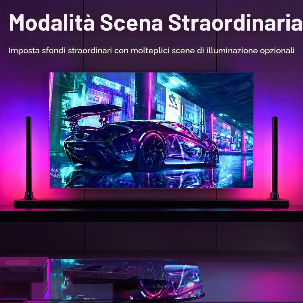 AURORIONCG Barre LED RGBIC Retroilluminazione TV e PC Gaming — immagine 14 di 16