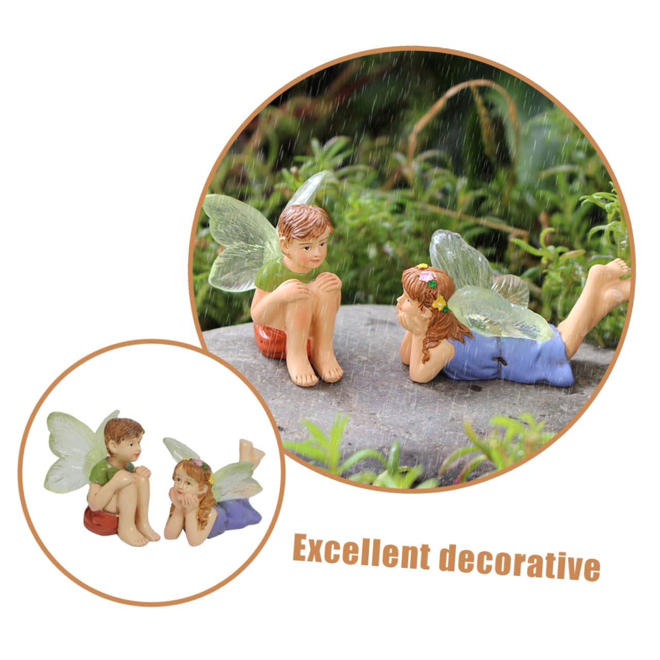 Kisangel 10stücke Blumenfee Statue Aus Resin Gartenfiguren Für Deko Im Freien Kreative Feenornamente Für Auto Zuhause Und Büro Für Gartenliebhaber Und Dekoration