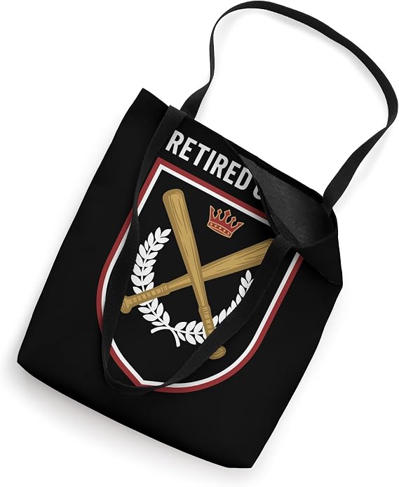 Retired Coach Baseball Crest Tote Bag