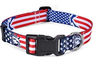 Stylish American Flag Dog Collar for Patriotic Canines