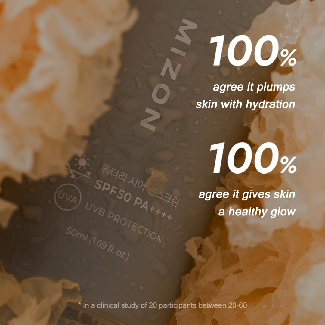 [MIZON] INOUT Płyn do ochrony przeciwsłonecznej SPF50+PA++++ (50 ml) + koreańska pielęgnacja skóry, nawilżający, kwas hialuronowy, 100% wegański