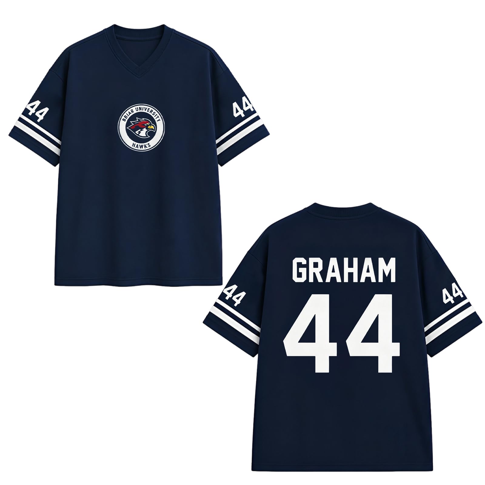 Off Campus Hockey Jersey Graham 44 & Logan 22 & Tucker 46 & Di Laurentis 66 Briar U Jersey Shirts Short Sleeve Briar Hockey Shirts Sports Inspired Tshirts Off Campus Merch for Fans — image 1