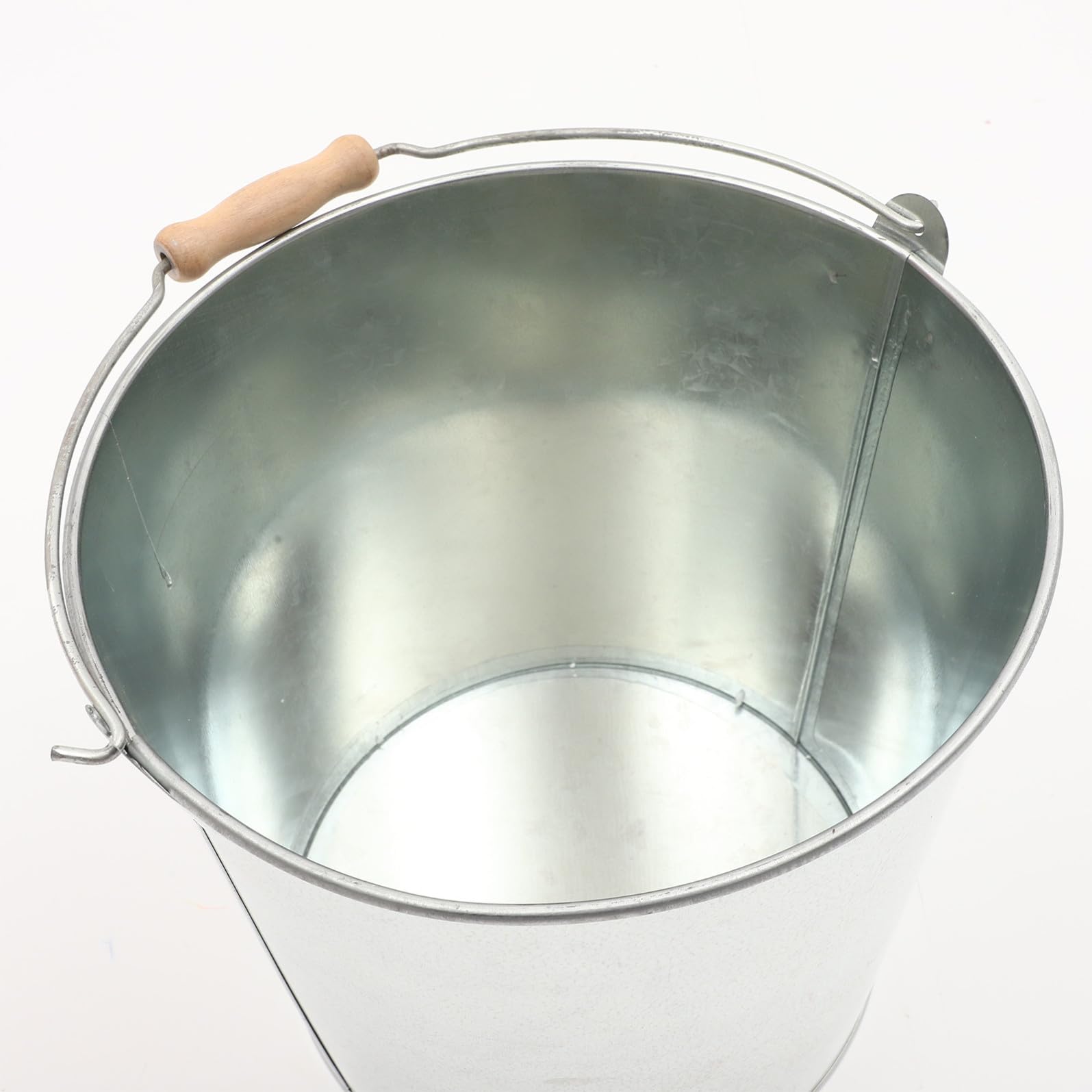 Secchio in Ferro Grande Capacità, Resistente a Temperature Elevate 2 Pezzi Accessoriato Paletta per Carbonella da Barbecue per Uso Indoor e Stufa a Legna