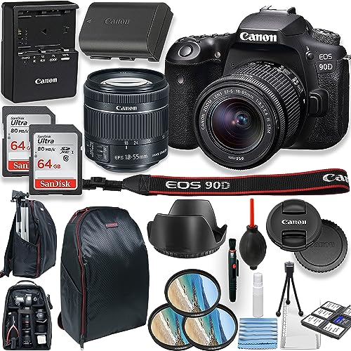 Canon EOS 90D Cámara DSLR con lente EF-S 18-55mm miniatura 1