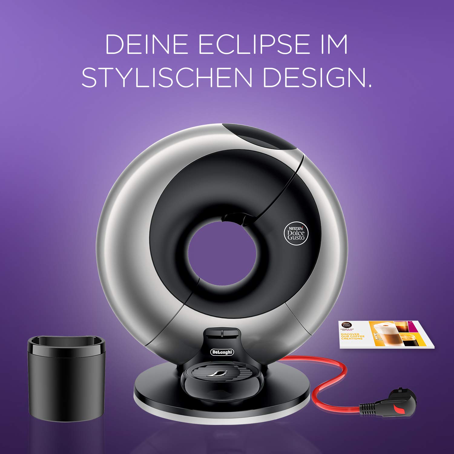 DeLonghi EDG 736.S coffee maker Freestanding Espresso machine Black