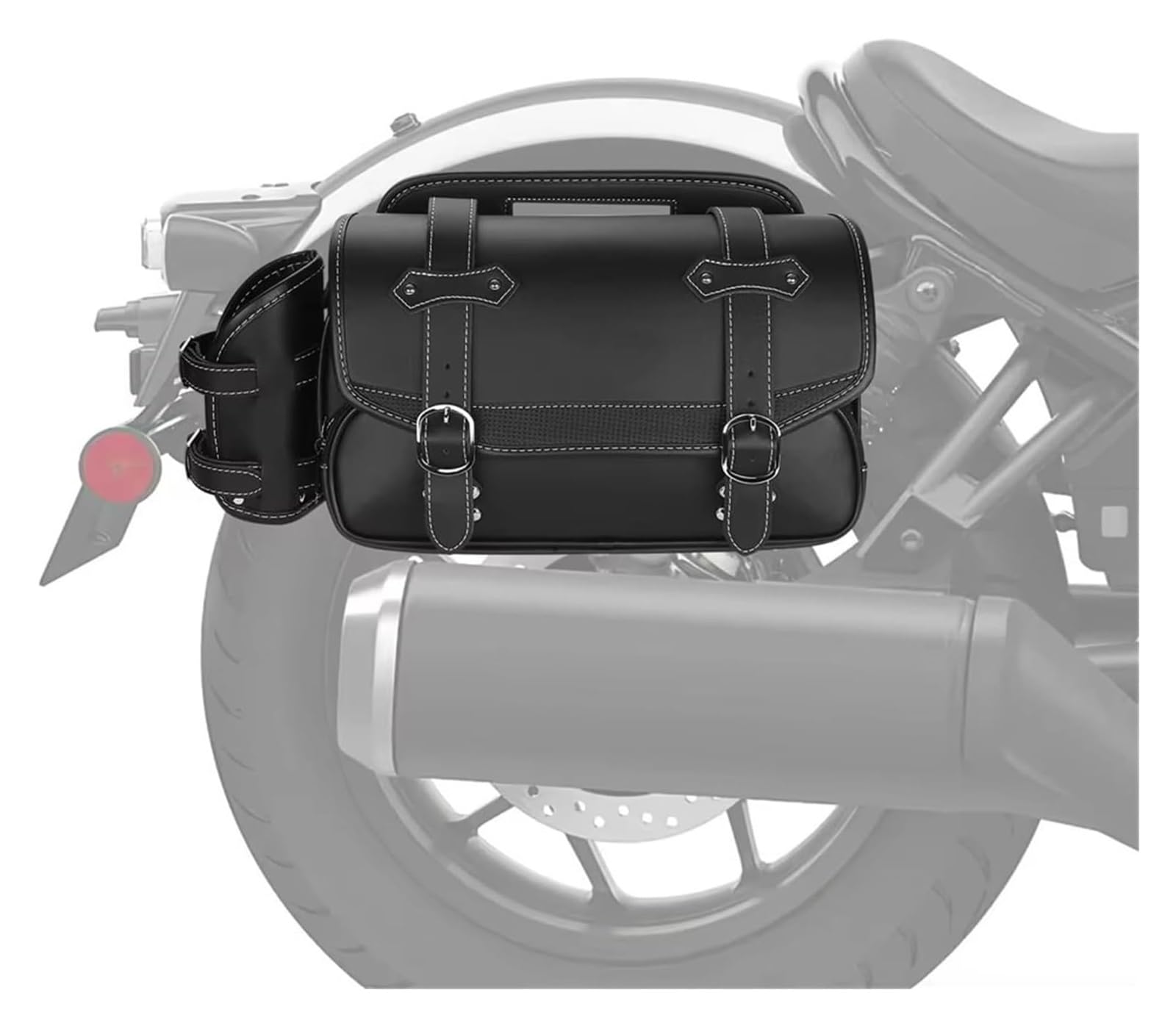 Moto Paraurti Borsa per Rebel 500 per CMX500 per 1100 250 300 per DCT Borsa Laterale per Moto da 9 Litri in PU Impermeabile
