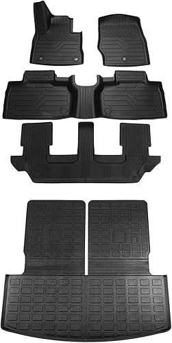 Miniatura 6 de Rongtaod Alfombrillas compatibles con Ford Explorer 2020-2024 de 7 asientos, alfombrilla de carga, protector de asiento trasero, accesorios de