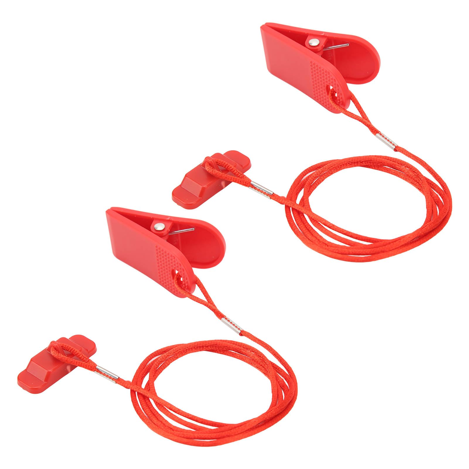 2 Pezzi Chiave Di Sicurezza Universale Per Tapis Roulant - Magnetica Rossa - 2