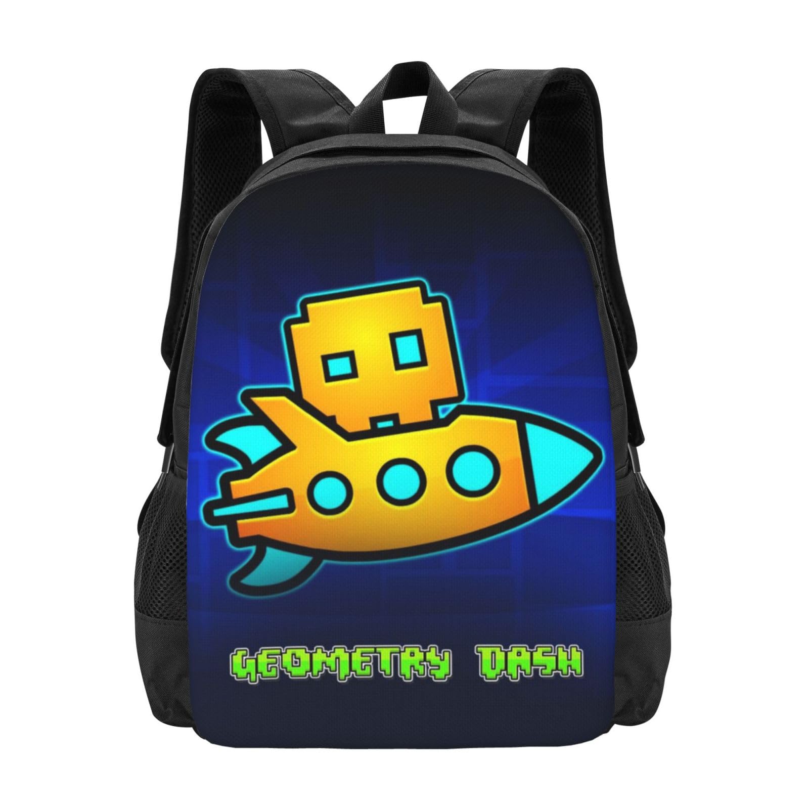 ABDIQJBS Geometry Gaming Dash Backpacks for Men Women Book Bag Travel Hiking Camping Work Lightweight Casual Daypack Bookbag 16.5 Inch
