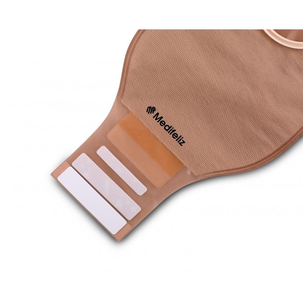 Medifeliz 10506 Ostomy Skin Barrier Baseplate-60mm || Two Piece Colostomy Bag 10706 Opaque 60mm (10) 4