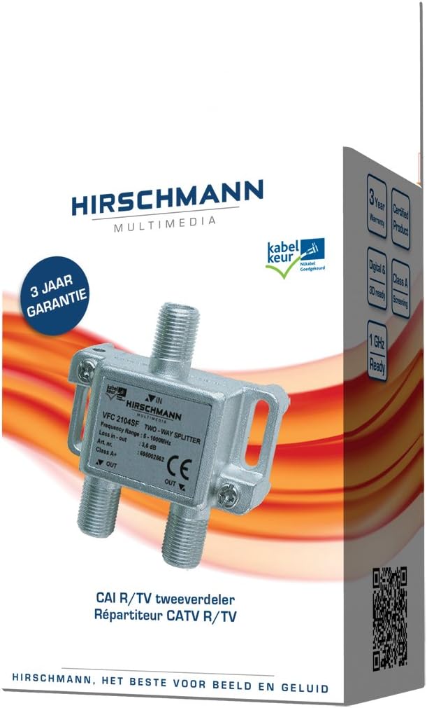 2-Way CATV F-Connector Splitter Blister Pack [RH-VFC2104-BL]