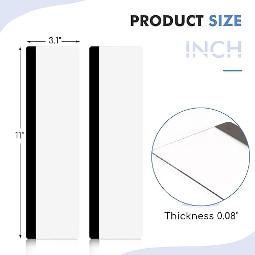 Miniatura 3 de DOLLAR BOSS Tableros de notas para monitor para computadoras, 2 piezas, accesorios de escritorio de oficina, 11 x 3.1 pulgadas, panel lateral de
