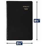 AT-A-GLANCE Telephone Address Book, Large Print, 500 Entries, 4-3/4" x 8", Black (80LP1105) – view 4