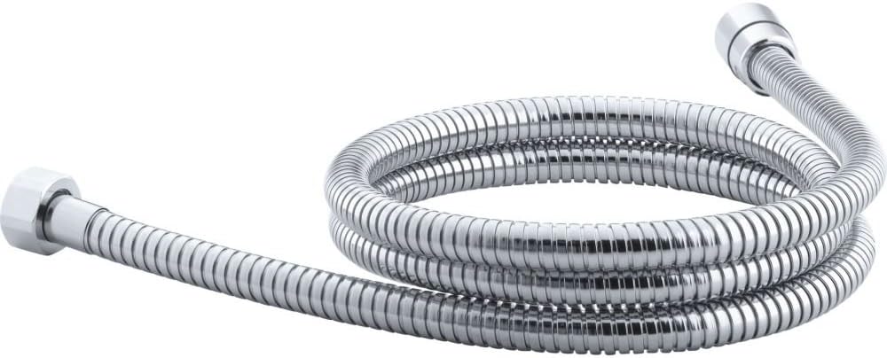 KOHLER K-8593-CP MasterShower 72" Metal Extra Long Shower Hose Replacement, Flexible Design, Durable, Easy Installation, Polished Chrome