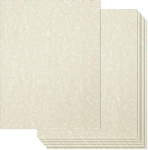 Miniatura 11 de Best Paper Greetings Papel de diploma pergamino – 96 hojas, 8.5 x 11 pulgadas, crema, 90 GSM, papel certificado texturizado vintage para impresión