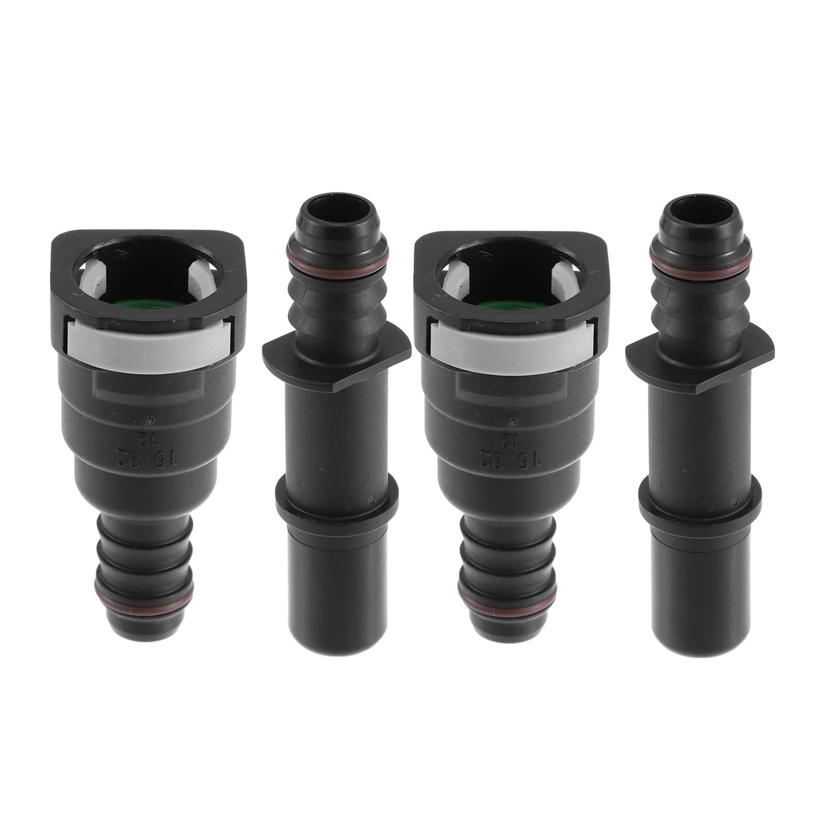 Uidjivds 15.82Mm-14Mm Fuel Injector Nozzle 4Pcs 6.3Mm 7.89Mm 8Mm 10.5Mm Fuel Line Hose Quick Release Connector Disconnect Coupler Fuel Injector(15.82Mm-14Mm)