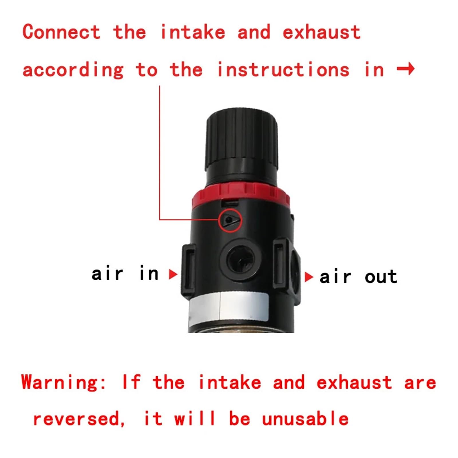 Régulateur de pression de filtre pneumatique AFR2000 1/4, compresseur, réducteur de pression, séparateur huile-eau(AFR2000 add PC6)
