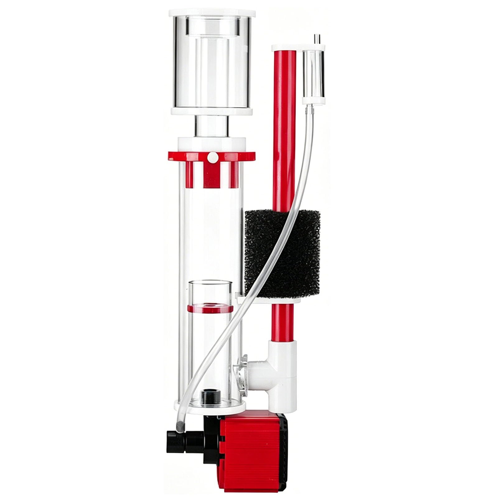 Hhctebec B Hang On Protein Skimmer For Saltwater Aquarium, Internal Needle Wheel Skimmer 7.8W Sp1 Pump, Quiet Filtration System For Marine Reef Coral Tank Up To 40 Gallon With Feeding Tube,