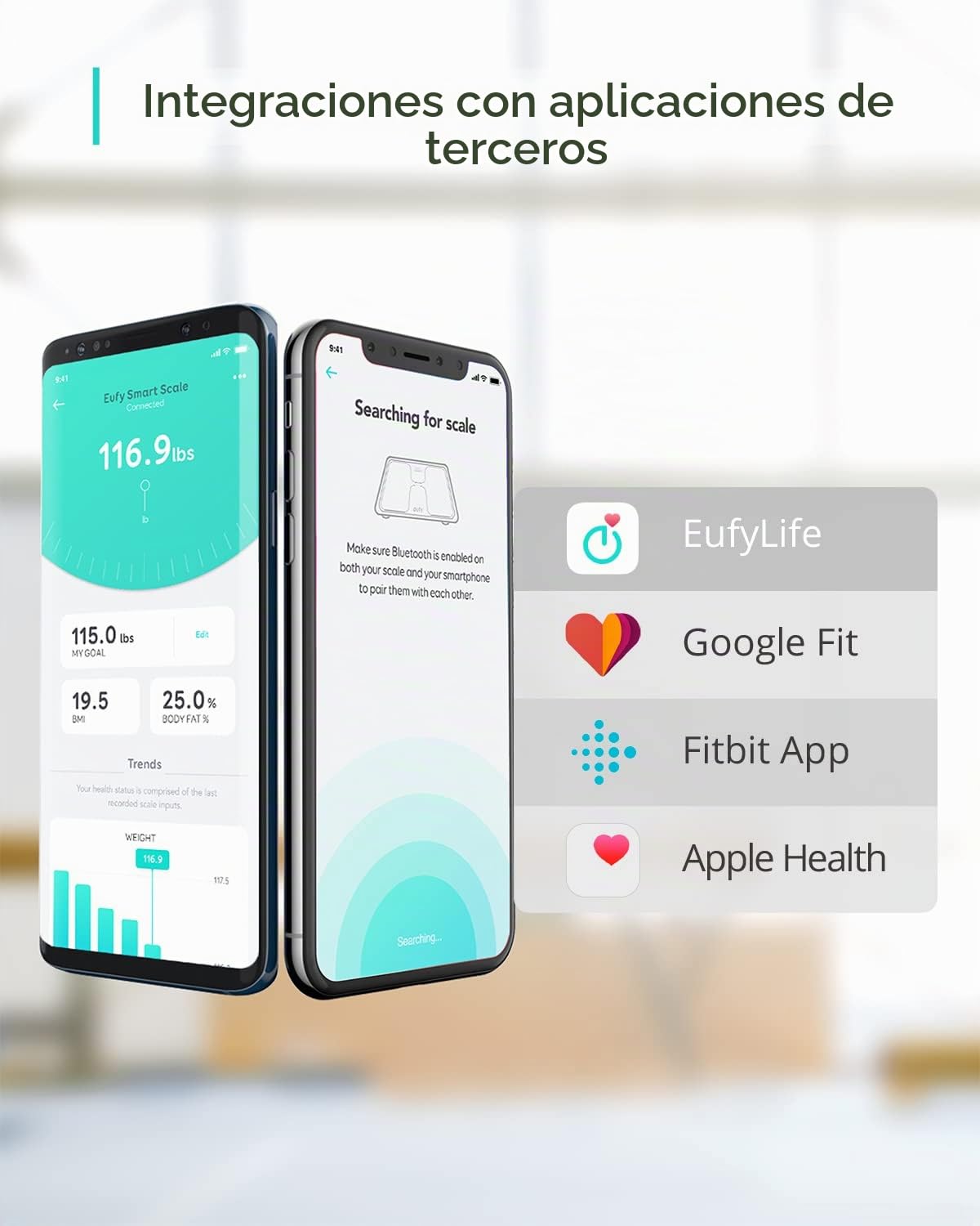 eufy Smart Scale C1 - Báscula de análisis corporal Rango de pesaje (máx.) = 150 kg Blanco