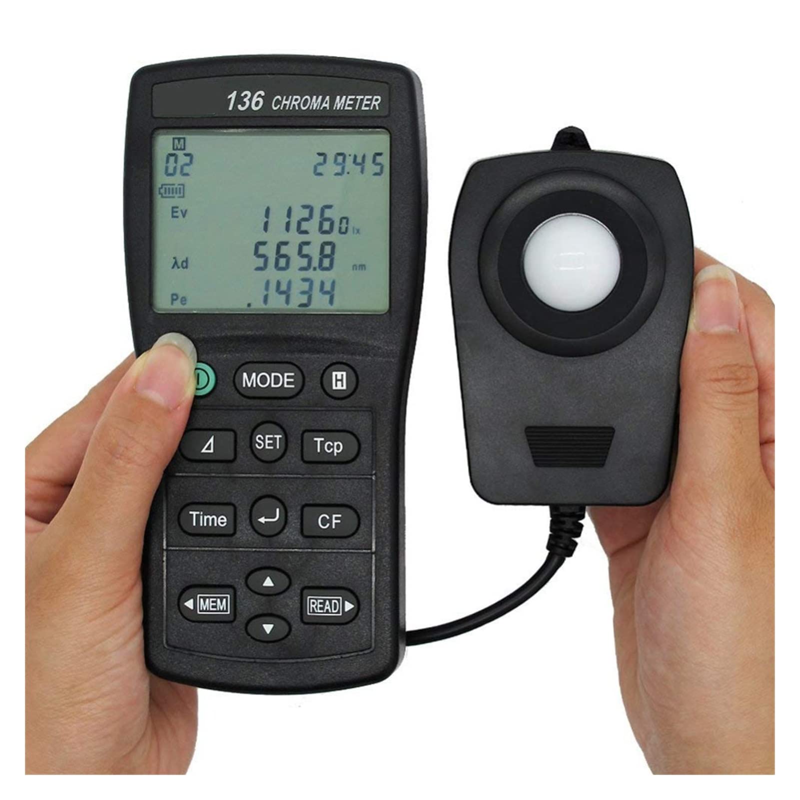Medidor de luz Medidor de iluminancia digital Medidor de luz digital LCD Mostrar medidor de luz de luz Medidor de luz de prueba ambiental for cultivos agrícolas Monitoreo de radiación solar