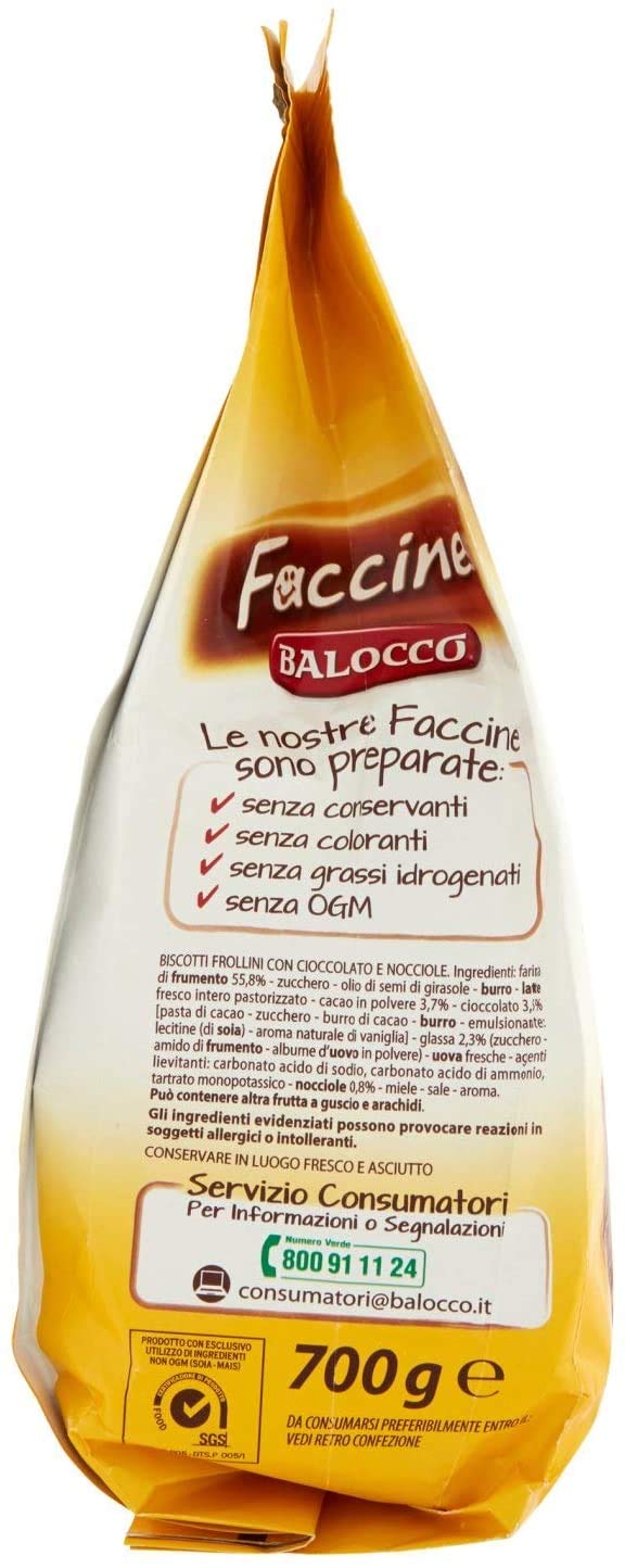 Balocco Biscotti Faccine 6 Pezzi Da 700 Grammi