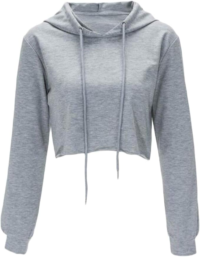 cropped hooded top