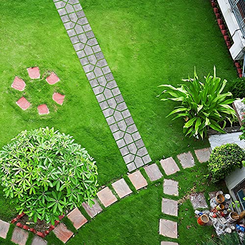 Gehweg Pflasterform Stein Schablone Beton Betonform Schalungsform Pflasterschablone Pflastersteinform aus Kunststof für Weg- und Terrassenfliesen 40X40X4cm