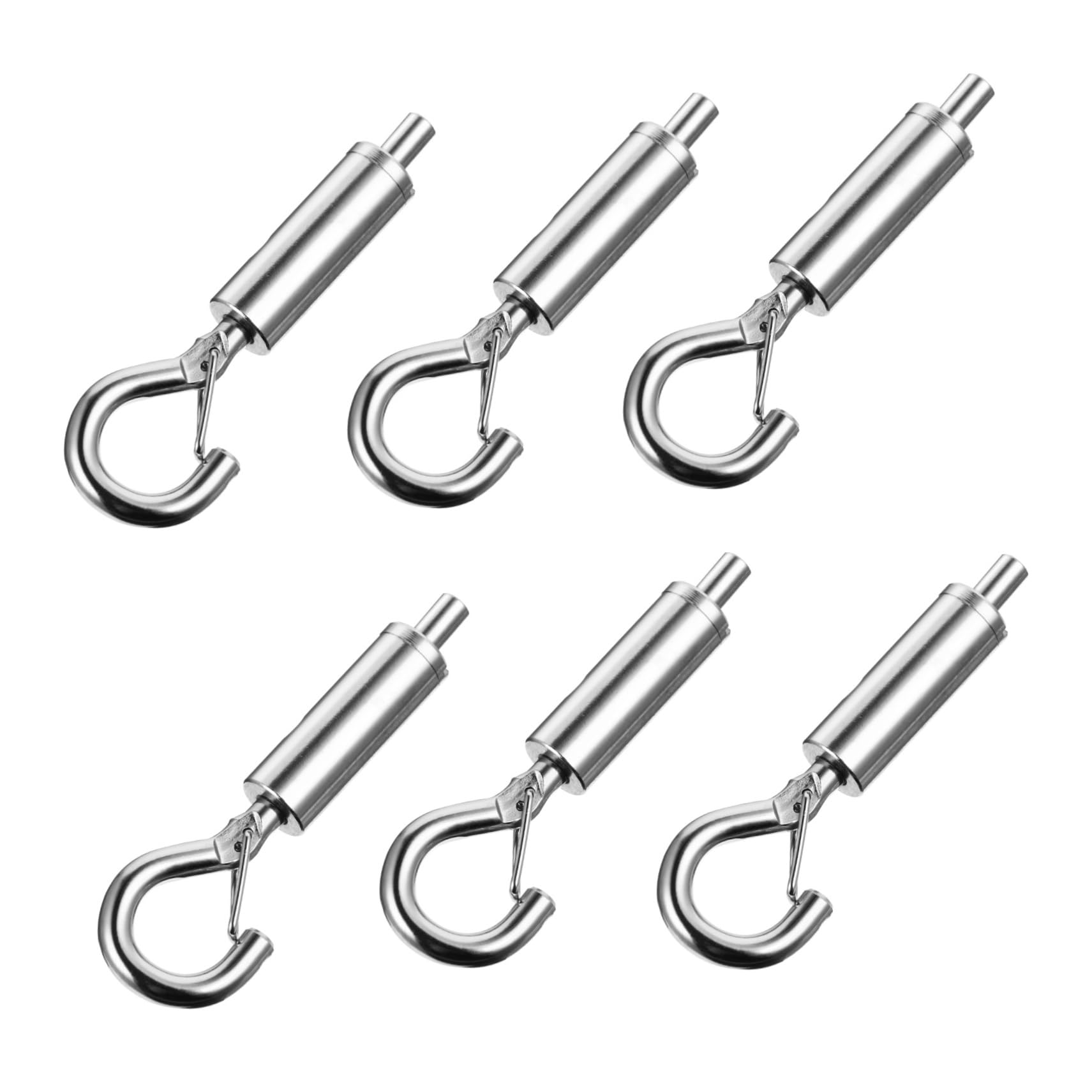 NAMOARLY 6 Pcs Rope Locker Heavy Duty Hooks Eye Turnbuckle C Cable Lanyard Accessories Cable Turnbuckle Heavy Duty Turnbuckle Cable Turnbuckle Silver Copper