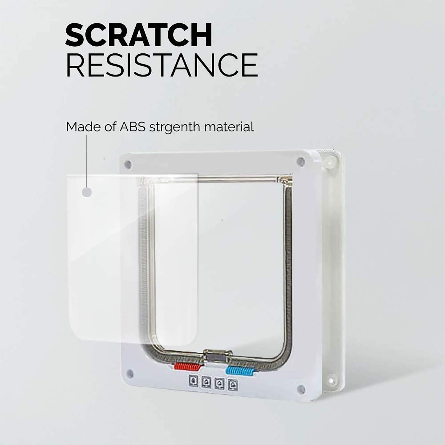 PestN'all Gattaiola per Gatti, Porta Schermo per Animali Domestici, Porta per Gatti e Cani,Entrata e Uscita Controllabile, Porta Scorrevole per Finestra di Sicurezza per Animale Domestico