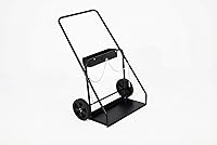 Garvee Heavy Duty Welding Cylinder Cart for Oxygen Acetylene Tanks - 440lb Capacity, 10" Rubber Wheels, Safety Chains