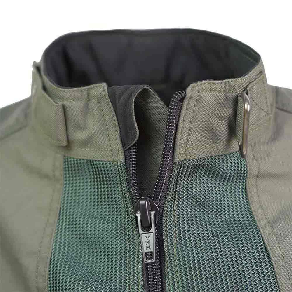 BY CITY - Chaqueta Summer Route Hombre - Tejido De Malla Perforada Y Cordura - Material Reflectante En Pecho, Espalda Y Cuello - Ajustable En Cintura, Brazos Y Cuello - Talla XL - Verde
