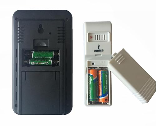 Miniatura 6 de Meichoon Termómetro inalámbrico, estación meteorológica para interiores y exteriores, termómetro digital con control remoto, refrigeradores