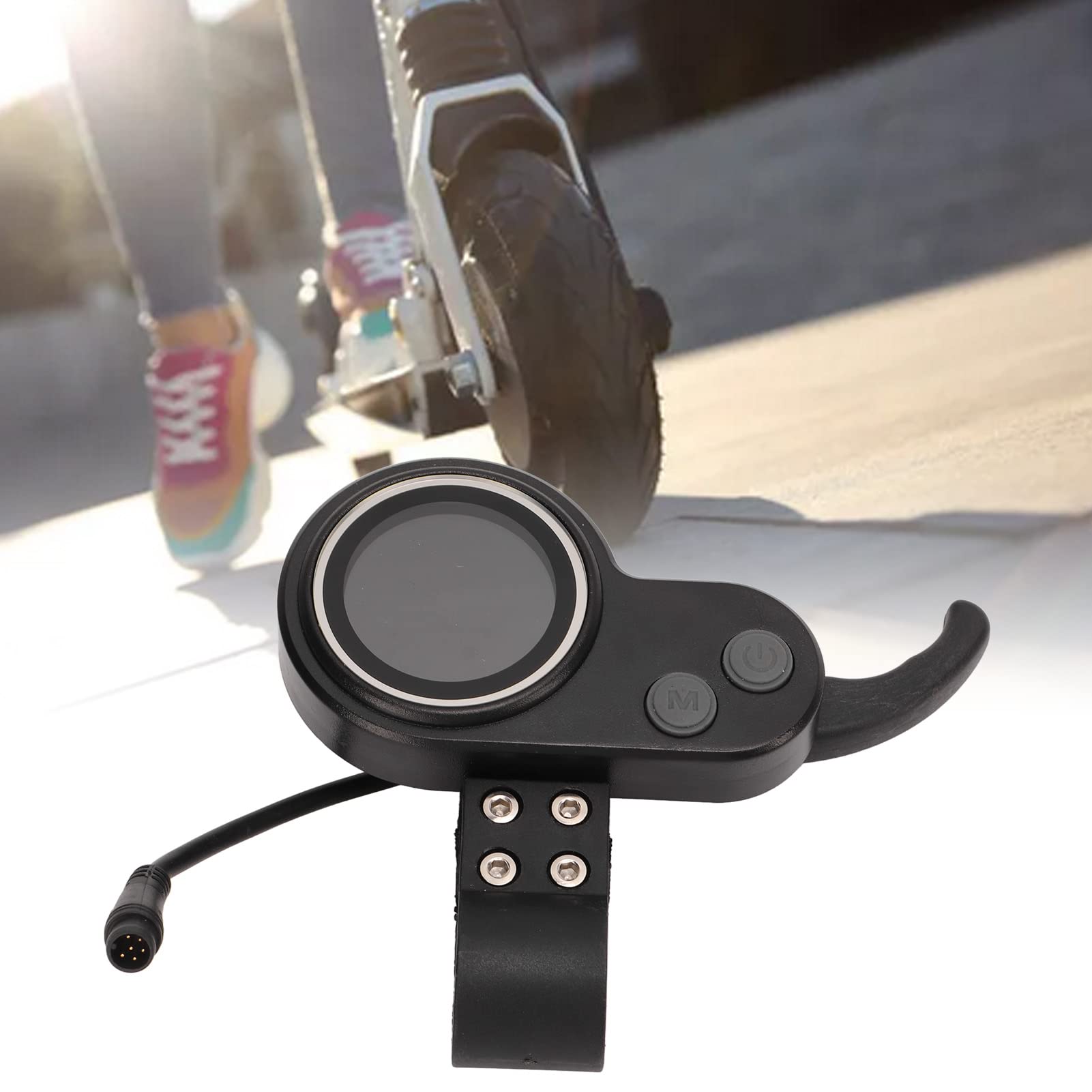 Écran LCD Vélo électrique 2 en 1 Scooter électrique Compteur Accélérateur Prise étanche